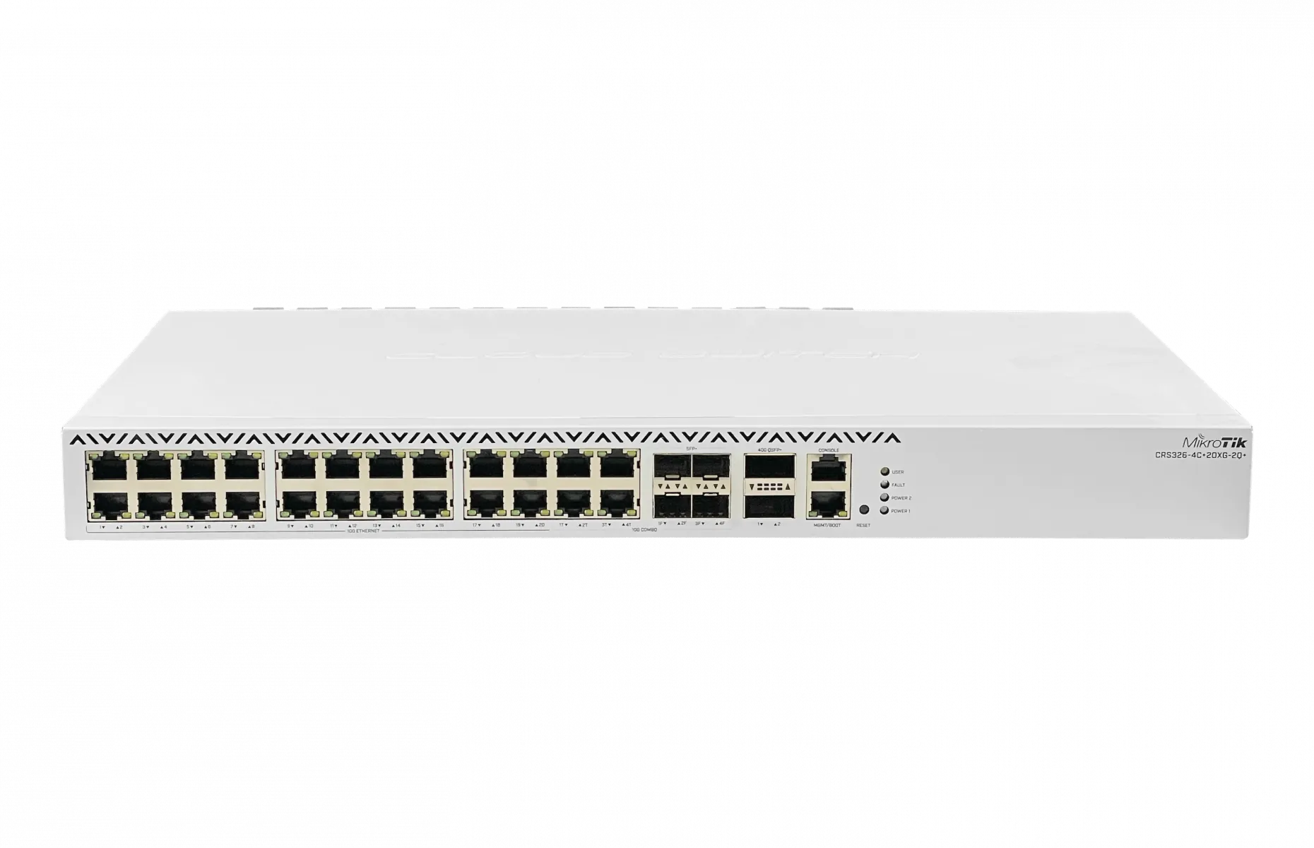 Switch MikroTik CRS326-4C+20G+2Q+RM, 20 Puertos 2.5G, 4-SFP+ 10G, 2-QSFP+40G, 220VAC 1