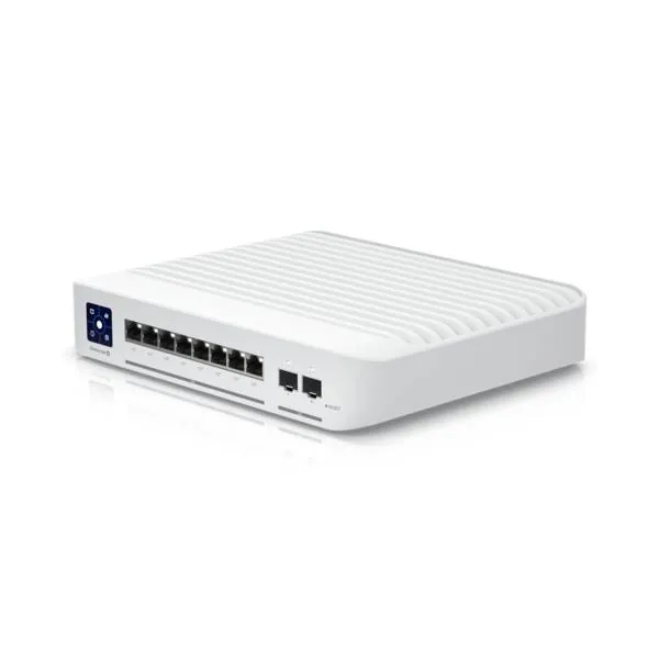 Switch Ubiquiti Enterprise, 8 Puertos PoE+ RJ45 de 2,5 GbE, Disponibilidad PoE 120W 1
