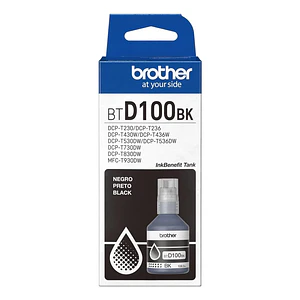 Botella de tinta original Brother BTD100BK color negro – textos claros y profesionales