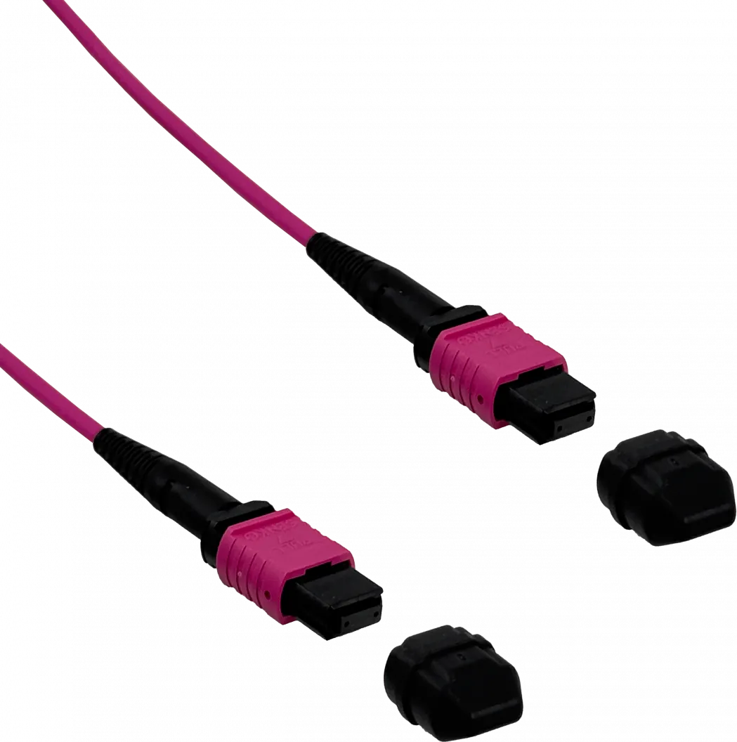 Cable Fibra Ubiquiti JF4MM100U MPO-MPO 12 fibras OM4 MM LSZH 100m Type-B jumper duplex 1