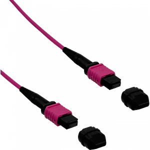 Cable Fibra Ubiquiti JF4MM100U MPO-MPO 12 fibras OM4 MM LSZH 100m Type-B jumper duplex