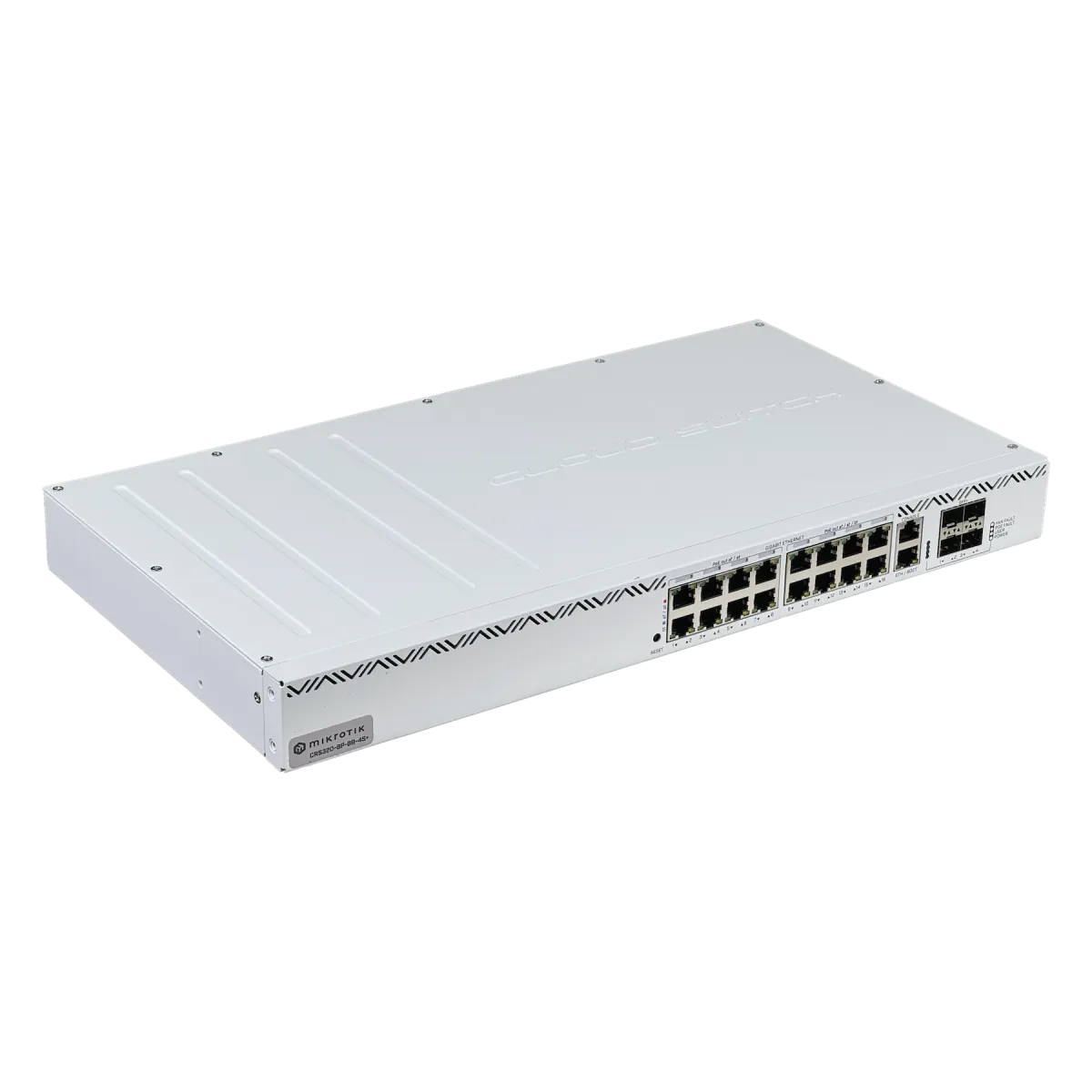 Switch MikroTik CRS320-8P-8B-4S+RM - PoE++, 16 puertos Gigabit, 4 SFP+, 600W 1