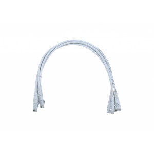 Pack x4 Cable Patch LINKMADE Cat6 Blanco 50cm LSZH UTP Inyectado Multifilar