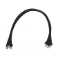 Pack x4 Cable Patch LINKMADE Cat6 Negro 50cm LSZH Inyectado Multifilar - Miniatura 1