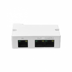Extensor Mini Switch PoE 2 Puertos + 1 Cascada, Dahua PFT1300 - 300m, Montaje DIN/Interno