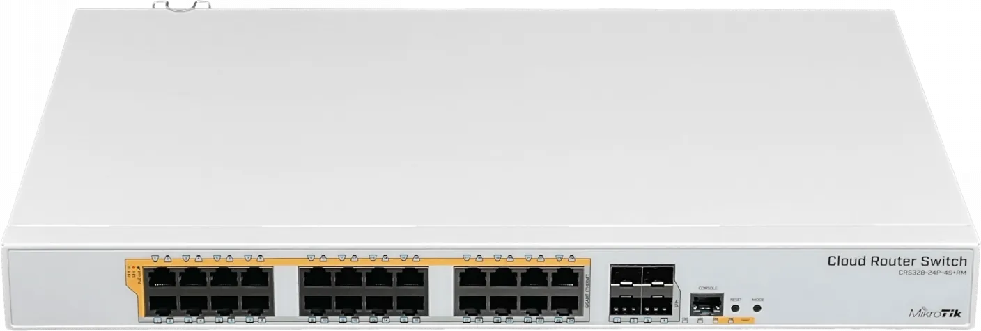 MikroTik Cloud Router Switch CRS328-24P-4S+RM - Conmutador - L3 - Gestionado - 24 x 10/100/1000 1