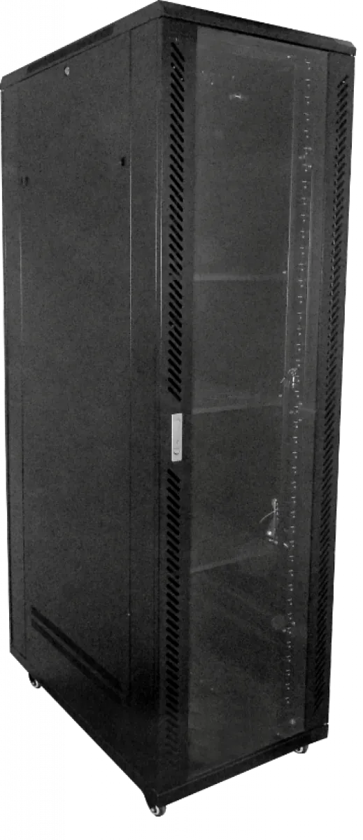 Gabinete 42U Fondo 1000mm Vidrio 4 Ventiladores PDU y Bandejas  1