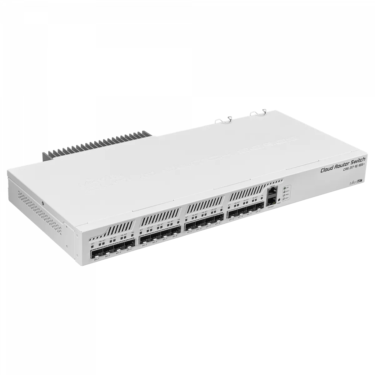 Switch MikroTik CRS317-1G-16S+RM, 16 SFP+, 1 Gigabit LAN, Dual PSU, 1U Rack, Enfriamiento Pasivo 1