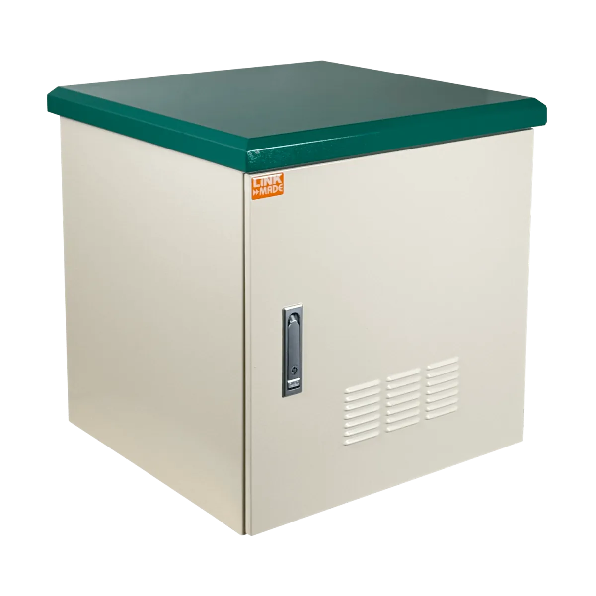 Gabinete Exterior LINKMADE RK10-6LE 10U 614x600mm IP65 Muro Poste PDU y Bandeja 1