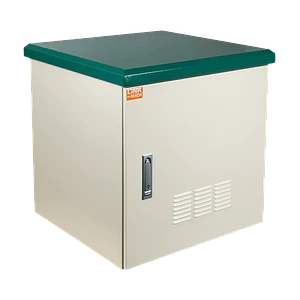 Gabinete Exterior LINKMADE RK10-6LE 10U 614x600mm IP65 Muro Poste PDU y Bandeja