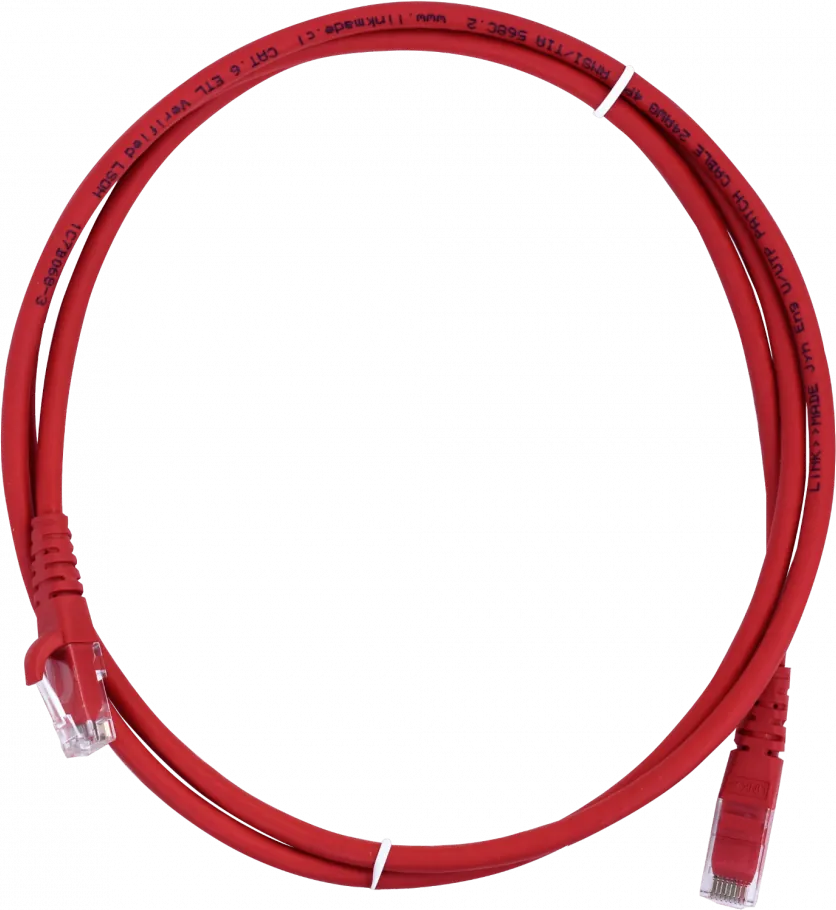 Cable Patch LINKMADE Cat6 Rojo LSZH, 1.5m, Inyectado, Multifilar 1