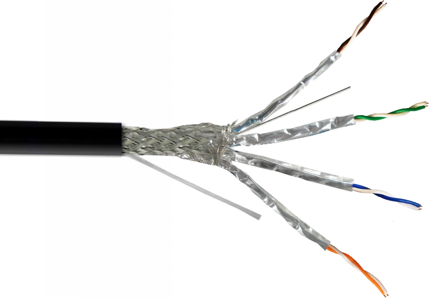 Cable S/FTP Exterior LINKMADE 200m Cat6A Cobre Sólido AWG23 Negro PE 1