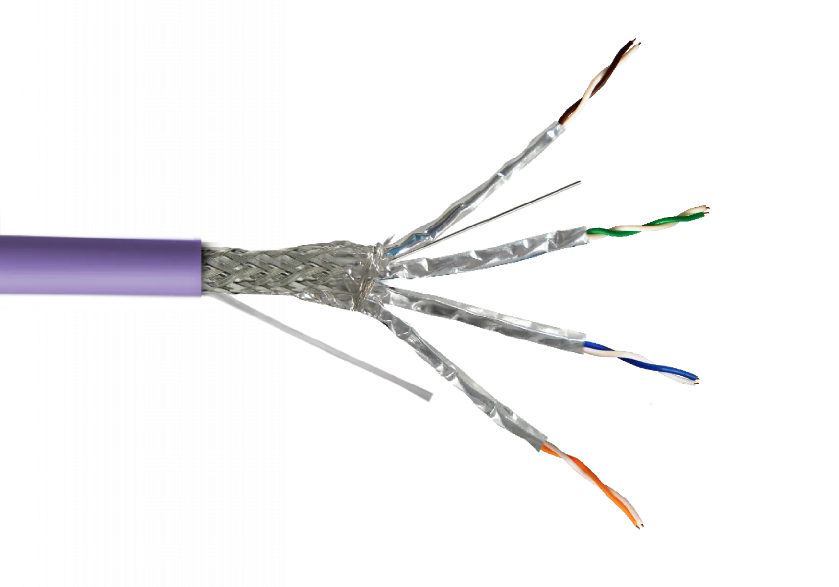 Cable TRIMERX Cat7 S/FTP LSZH 23AWG 305m Violeta – Cobre Unifilar 1