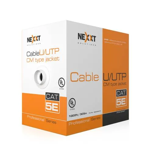 Caja Cable NEXXT Cat5e CU U/UTP CM 305mt Azul 1