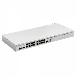 Router con 16 Puertos Gigabit y 2 Puertos SFP+ de 10G, MikroTik CCR2004-16G-2S+