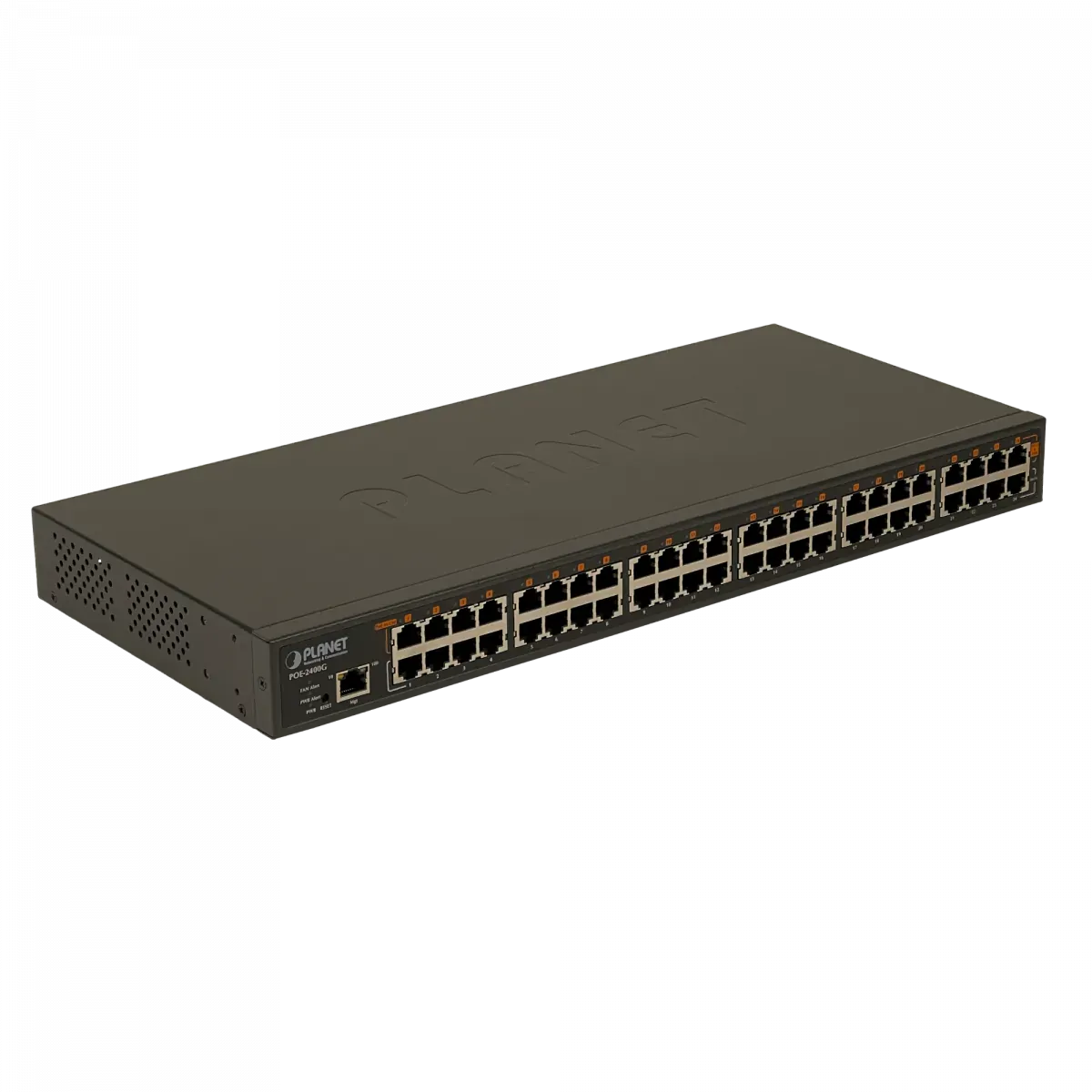 Hub PoE de 24 Puertos Planet POE-2400G, GbE, 440W y Gestión Avanzada, 802.3at/af, 48x RJ45 1