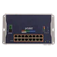Switch PLANET 16-1000-PoE+ 2-SFP 240W Switch Indust Admin Riel-DIN 48/54VDC - Miniatura 1