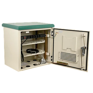 Rack Exterior LINKMADE 10U, 614x450mm, Muro/Poste, Beige, IP65, PDU Tamper