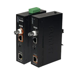Kit Extensor Industrial PLANET LRP-201-KIT - Transmisión PoE de Largo Alcance hasta 600m