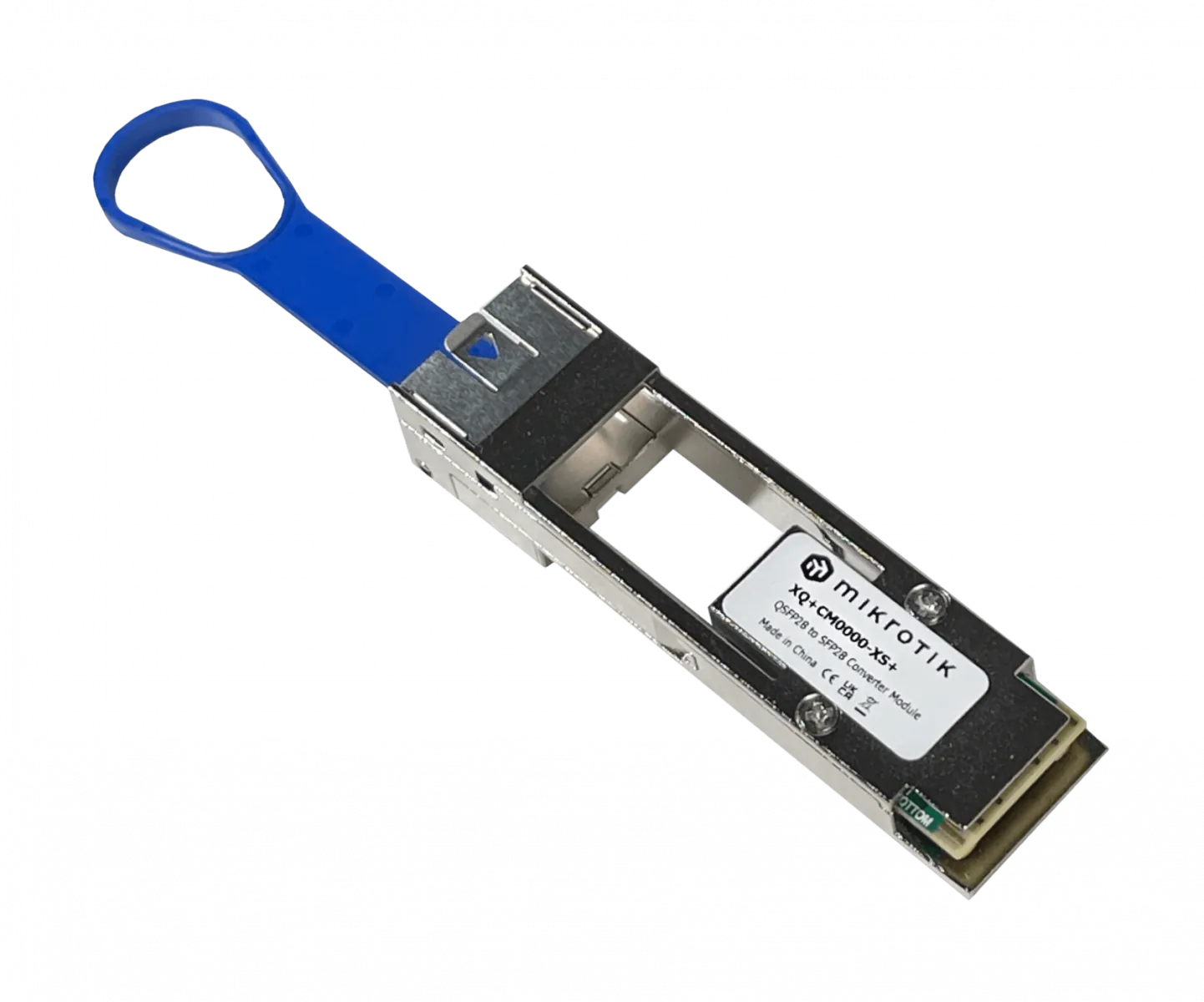 Convertidor QSFP28 a SFP28 MikroTik XQ+CM0000-XS+, Soporta 25G/10G/1G en Puertos 100G/40G 1