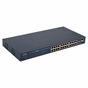 Switch Planet 24-1000-PoE+af/at 330W 2-SFP Console Switch Admin Rack L2/L4