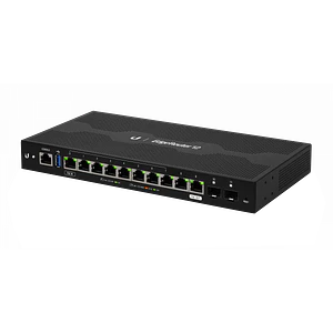 Router de Alto Rendimiento con 10 Puertos Gigabit y 2 Puertos SFP Ubiquiti EdgeRouter ER-12