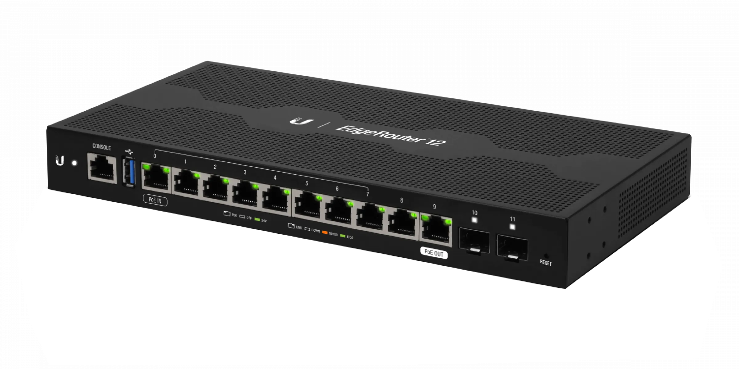 Router de Alto Rendimiento con 10 Puertos Gigabit y 2 Puertos SFP Ubiquiti EdgeRouter ER-12 1