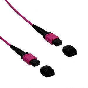 Cable Fibra Ubiquiti JF4MM60U MPO-MPO 12 fibras OM4 MM LSZH 60m Type-B jumper duplex