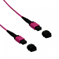 Cable Fibra Ubiquiti JF4MM60U MPO-MPO 12 fibras OM4 MM LSZH 60m Type-B jumper duplex - Miniatura 1