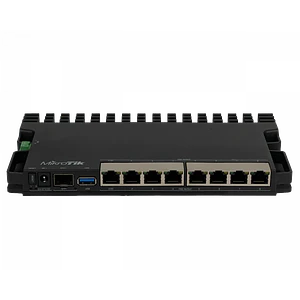 Router Compacto con PoE+ y Puertos Gigabit MikroTik RB5009UPr+S+IN