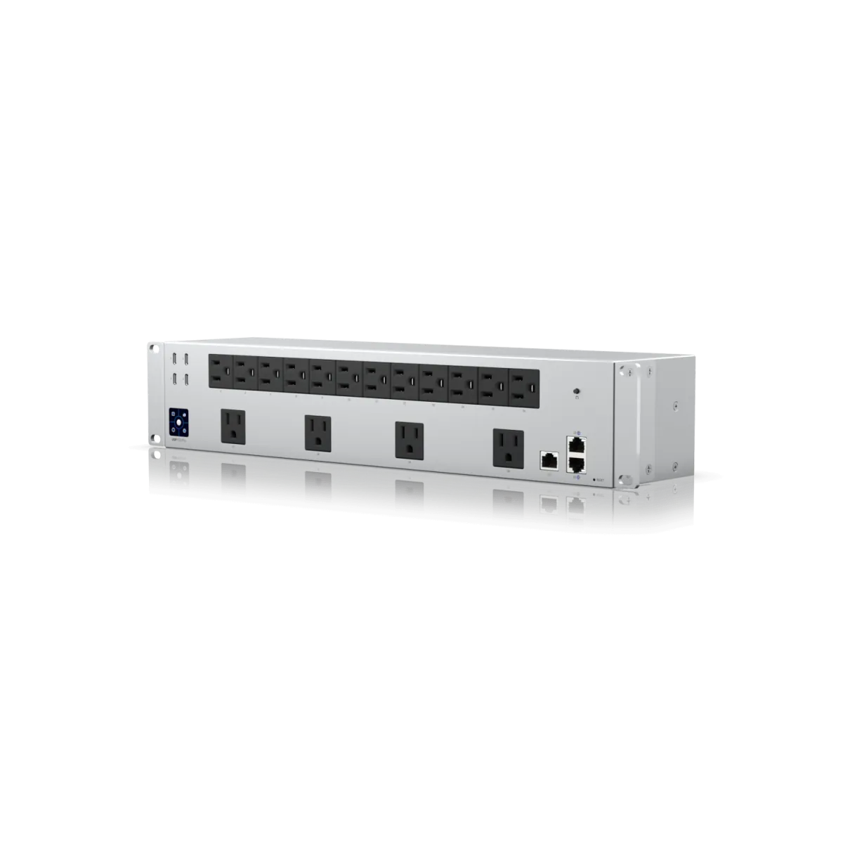 PDU Ubiquiti USP-PDU-PRO 16 US sockets +4xUSB-C +4xLAN IP para rack 125VAC 1