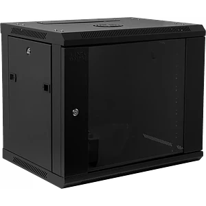 Rack  9U 45CM-Fondo Gabinete Rack Pared Muro Negro Linkmade