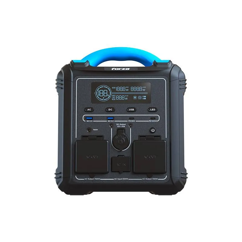 Generador eléctrico portátil Forza Titan FPP-T702-I, 700W, 220V, 551Wh, MPPT 1