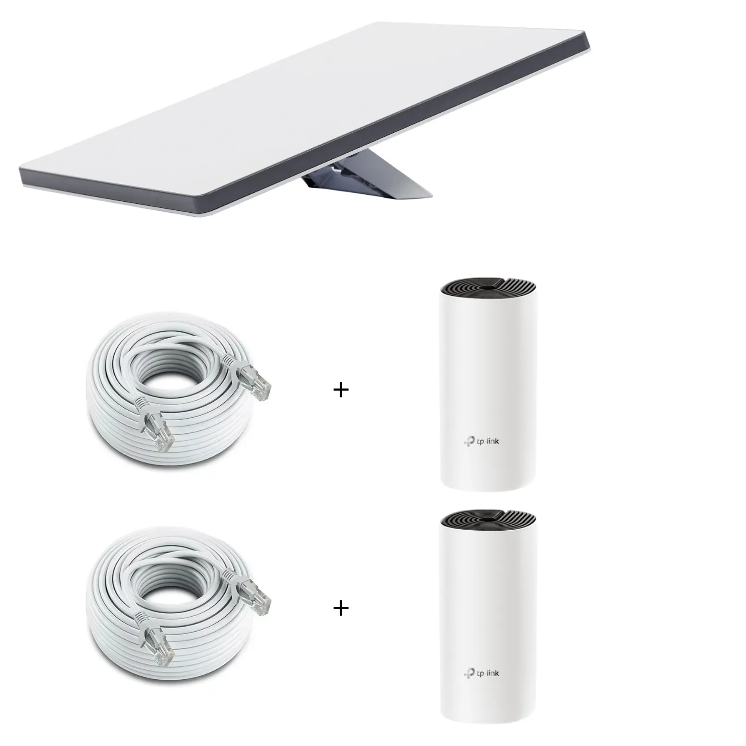 Kit Satelital Starlink + 2 Repetidores Wifi Mesh Roaming + 2 cables 1