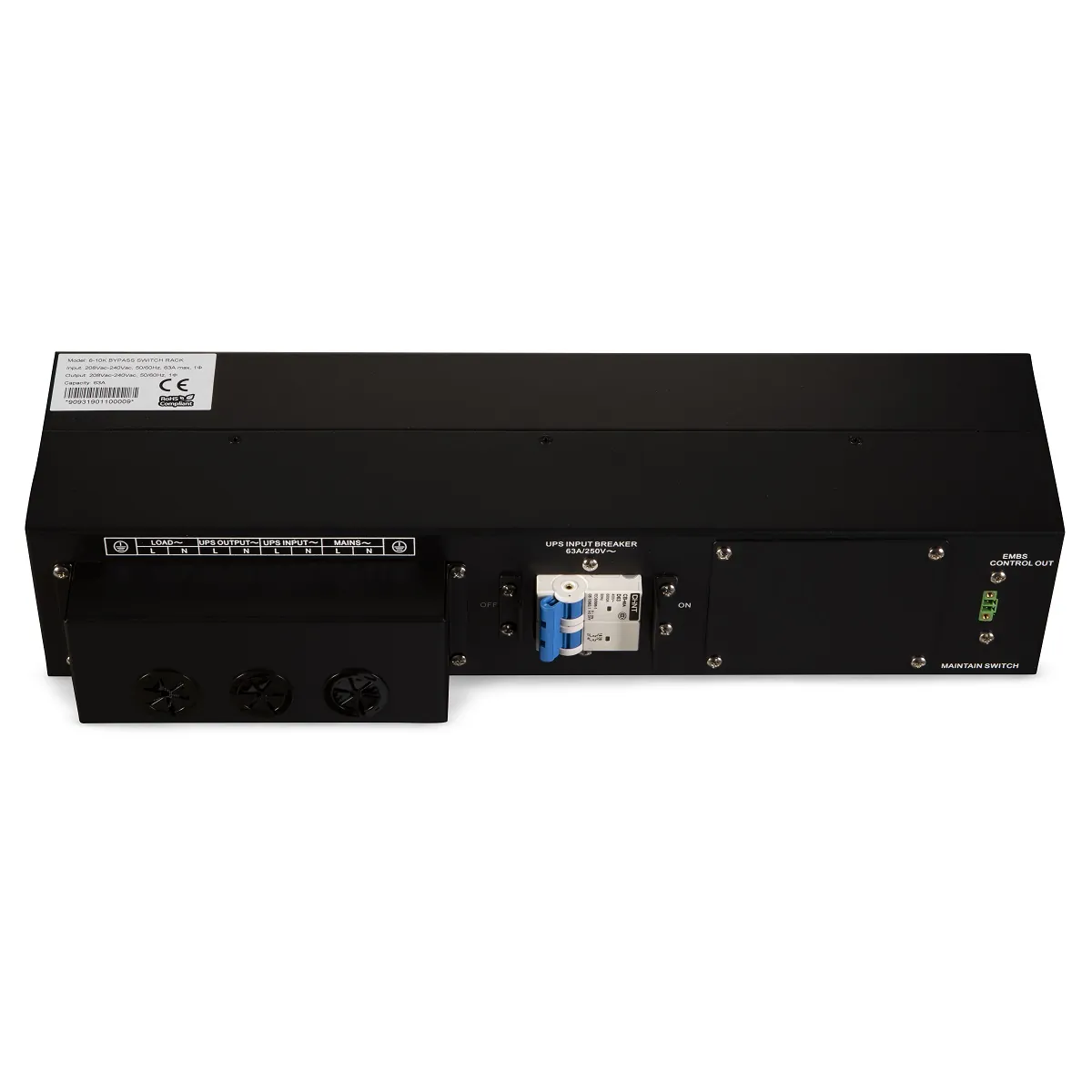 Bypass Rackeable 6/10kva monofasico 1