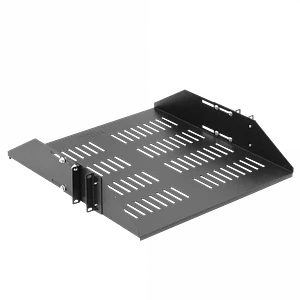 Bandeja Centrral ventilada ajustable 2U Negra 60cm