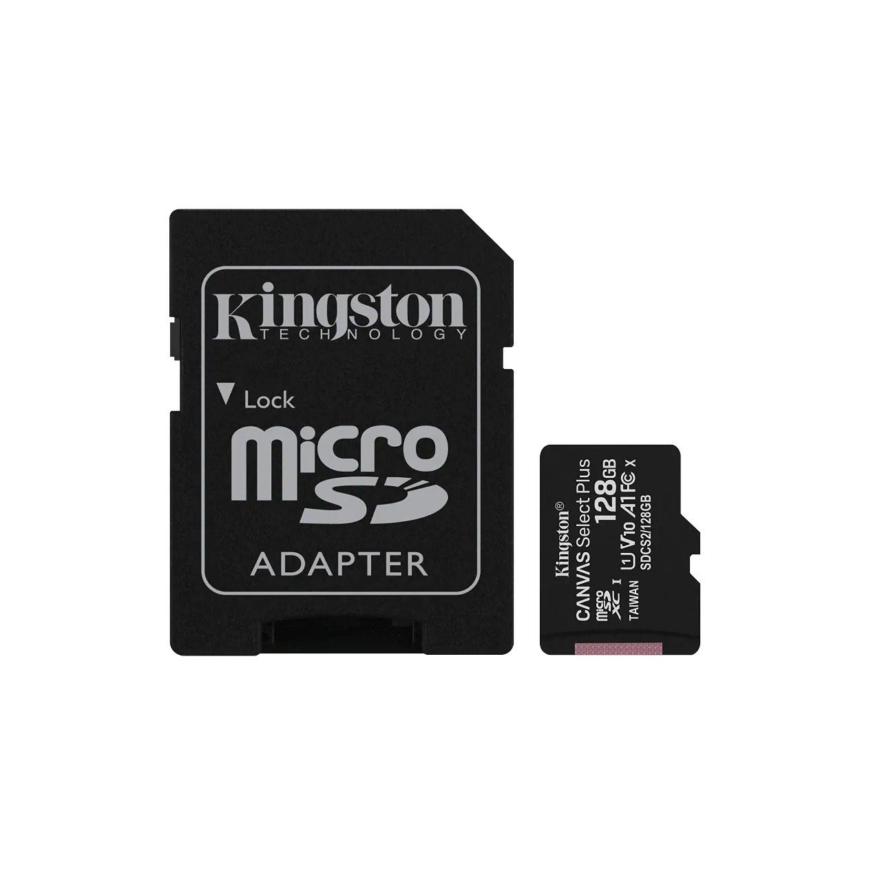 Tarjeta de Memoria 128GB MicroSD-XC c/Adaptador-SD Class10 SDCS2/128GB Kingston 1