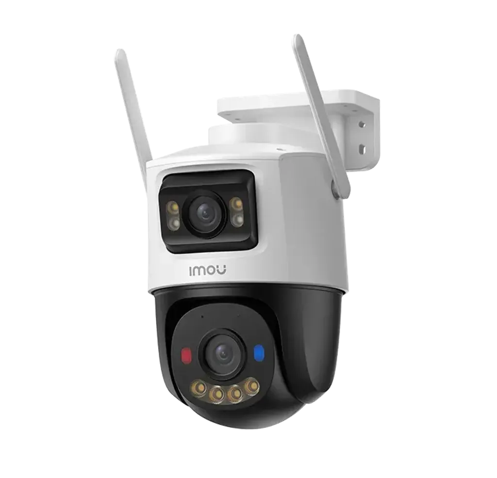 Cámara Imou Cruiser Dual 2 de 6MP exterior tipo PT lente fijo de 3MP y lente PT de 3MP iluminación máxima de hasta 30m. 1
