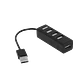 Adaptador USB HUB 4-USB-2.0 Cable-10cm 480mbps - Miniatura 1