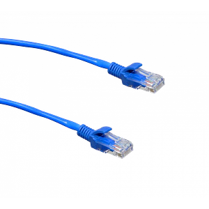 Cable Patch Cat5e 3mt Azul RJ45 CCA Inyectado Multifilar