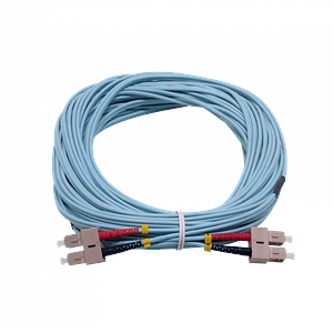 Jumper Fibra Optica 15mt SC-SC OM3 MultiModo MM Duplex  3.0mm 50/125um LSZH
