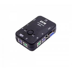 KVM 2-PS2-VGA requiere-Cables no-req-Fuente-Poder
