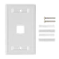 Faceplate Vertical Blanco  c/Etiquetas 1-Keystone  70x114mm - Miniatura 1