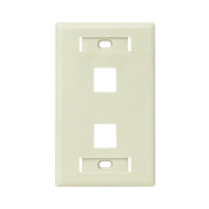 Faceplate Furukawa para 2-Keystone Blanco Plano 2P 70x114mm 