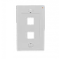 Faceplate Blanco 2-Keystone Vertical  70x114mm - Miniatura 1