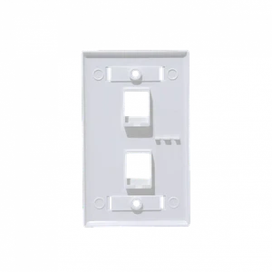 Faceplate  Blanco c/Etiquetas 2-Keystone Vertical  70x114mm