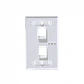 Faceplate  Blanco c/Etiquetas 2-Keystone Vertical  70x114mm - Miniatura 1