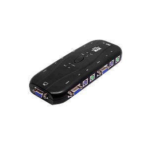 KVM 4-PS2-VGA requiere Cables no incluye Fuente de Poder 5-9VDC 100mA