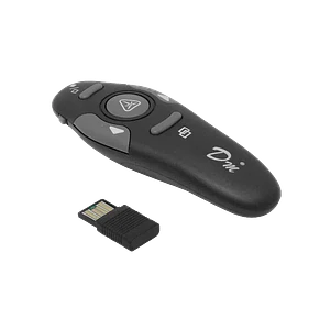 Presentador Inalámbrico 15m 2.4GHz USB con Puntero Láser y Receptor