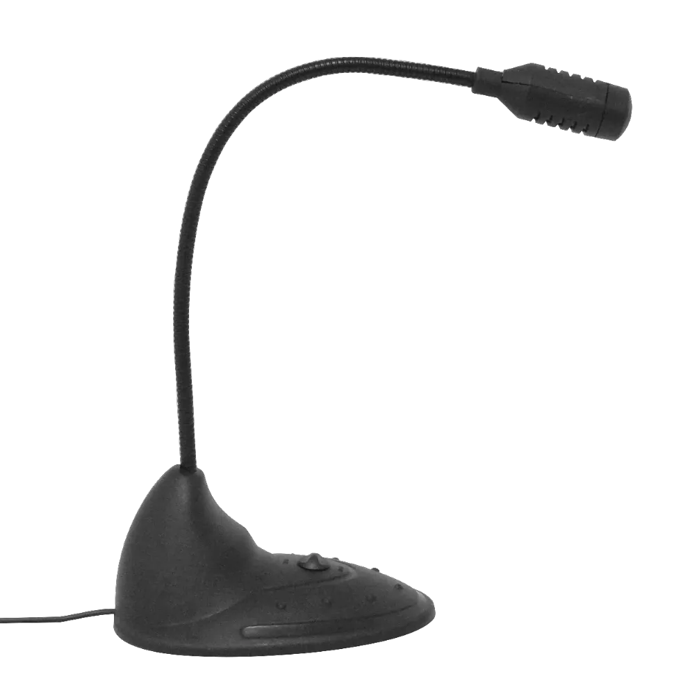 Microfono 3,5mm-M c/Base Cable 130cm para Escritorio  1